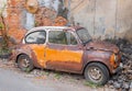 40-50s rusty old wreck car Royalty Free Stock Photo