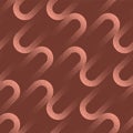 50s 60s 70s Stylish Dynamic Seamless Pattern Trend Vector Brown Abstraction Royalty Free Stock Photo