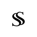 S,S vector logo. Leters S and S vector emblem. SS icon.Letter s of the alphabet sign