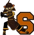 S is for Samurai Warrior Royalty Free Stock Photo