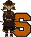 S is for Samurai Warrior Royalty Free Stock Photo