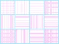 Pink grid line seamless pattern