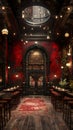 1920s speakeasy with a jazz stage and flapper-inspired decor3D render