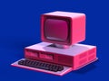 80s style personal computer Royalty Free Stock Photo