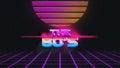 80s style retro background