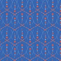 1950s Style Retro Polka Dot Seamless Vector Pattern. Ditsy Tiny Dotted Texture.