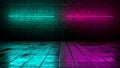 1980\'s style retrowave brickwall background