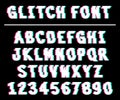 80s style VHS glitch font Royalty Free Stock Photo