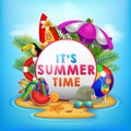 It`s sumer time background illustration