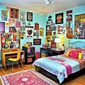 90's teenager bedroom