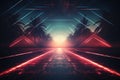 80s themed retro future inspired background 80s retro nostalgic Royalty Free Stock Photo