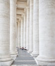 ItÃÂ´s time to rest. Columns of Vatican. Royalty Free Stock Photo