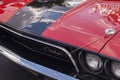 1970s Two Tone Dodge Challenger Logo and Hood Classic Car