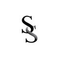 S,S vector logo. Leters S and S vector emblem. SS icon.Letter s of the alphabet sign