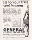 Vintage advert for General Accident Fire and Life Assurance Corporation Limited 1940s