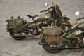 1940's WLA Military Motorcycles Royalty Free Stock Photo