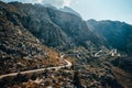 Sa Calobra Road in Maloorca, Spain, Favourite place for all bike riders Royalty Free Stock Photo