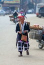 Street scene with local Hmong people