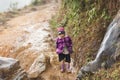 Sa pa, Vietnam. Child of Black Hmong minority Royalty Free Stock Photo