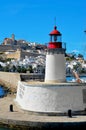 Sa Penya and Dalt Vila districts in Ibiza Town, Balearic Islands Royalty Free Stock Photo