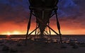 SA Sea Ceduna Under jetty sunset