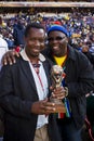 SA Soccer Fan Bundled Up to Brave the Cold