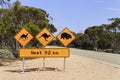 SA Stray animals sign 92 km Royalty Free Stock Photo