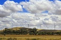 SA windfarm hill top Royalty Free Stock Photo