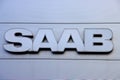 SAAB logo on service center of a dealer in The Hague, The Netherlands
