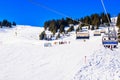 Saalbach, Austria ski slope and chair lift