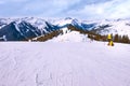 Saalbach-Hinterglemm, Austria ski slope Royalty Free Stock Photo