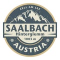 Saalbach-Hinterglemm, Austria Royalty Free Stock Photo