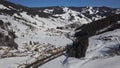 Saalbach-Hinterglemm ski resort aerial view