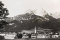 saalfelden in austria landascape in the 1950s Royalty Free Stock Photo