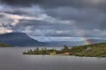 Saana fell from Kilpisjarvi Lake Royalty Free Stock Photo