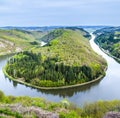 Saar loop at Mettlach Royalty Free Stock Photo