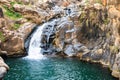 Saar river waterfall, Golan Heights, Israel Royalty Free Stock Photo
