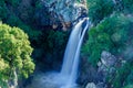 Saar Waterfall, in the Golan Heights Royalty Free Stock Photo