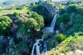 Saar Waterfall, in the Golan Heights Royalty Free Stock Photo