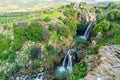 Saar waterfall, in the Golan Heights Royalty Free Stock Photo