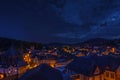 Saarburg center at night Royalty Free Stock Photo