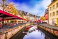 Saarburg, Germany - Old town and touristic Saar River banks