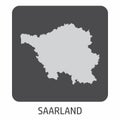 Saarland map icon