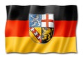 Saarland state flag, Germany