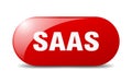 saas button. saas sign. key. push button. Royalty Free Stock Photo