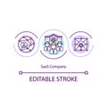SaaS company model concept icon Royalty Free Stock Photo