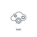 SaaS concept line icon. Simple element