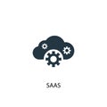 SaaS icon. Simple element illustration