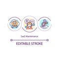 SaaS maintenance concept icon