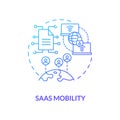 SaaS mobility concept icon